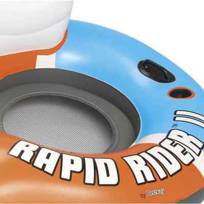 Bestway Rapid Rider Inflatable 2 Person River Raft Tube, Color May Vary (2 Pack)