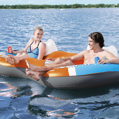 Bestway Rapid Rider Inflatable 2 Person River Raft Tube, Color May Vary (2 Pack)