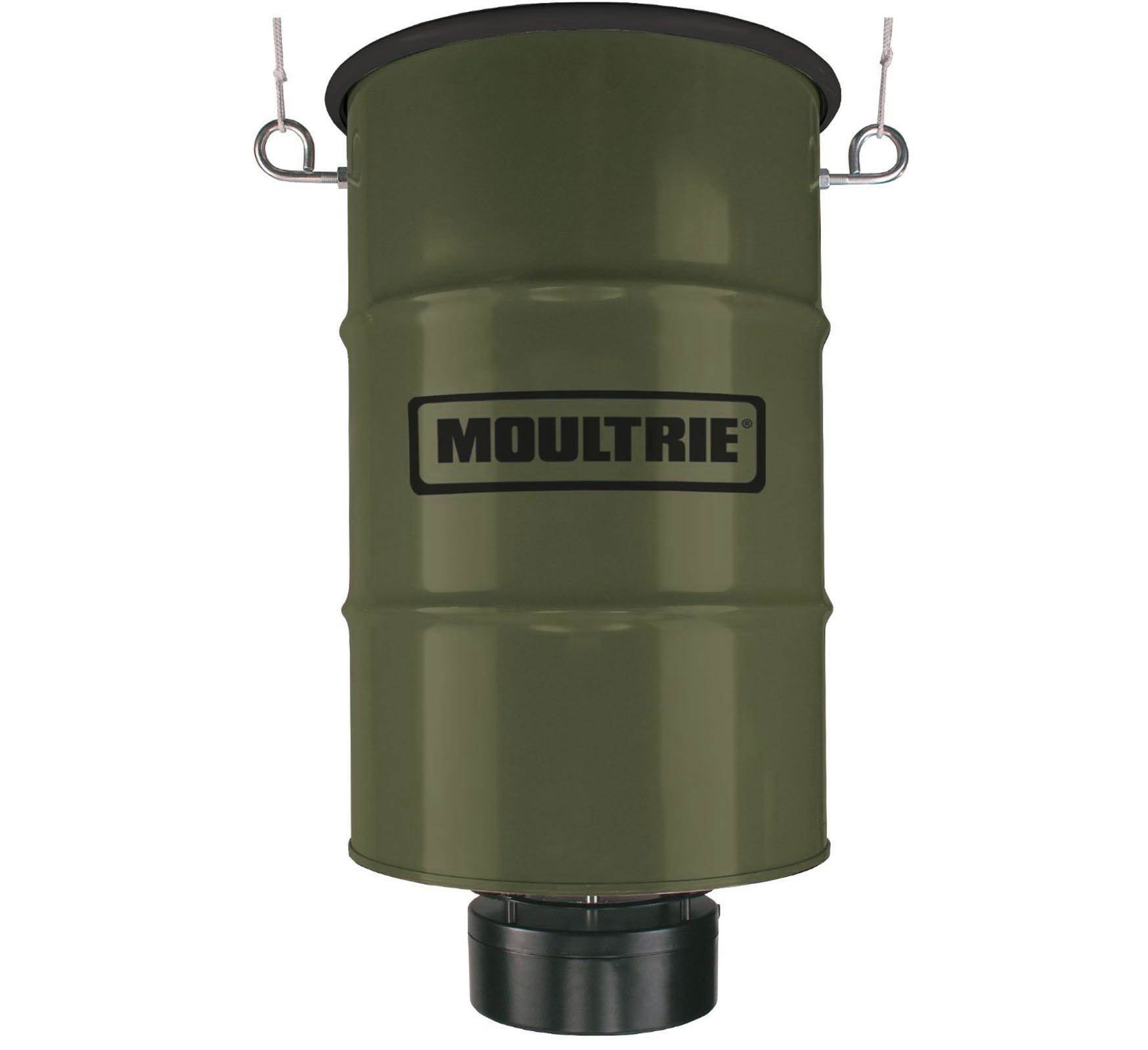 MOULTRIE 30 Gallon Pro Magnum Hanging Deer Feeder w/ 6V Battery & Solar Panel