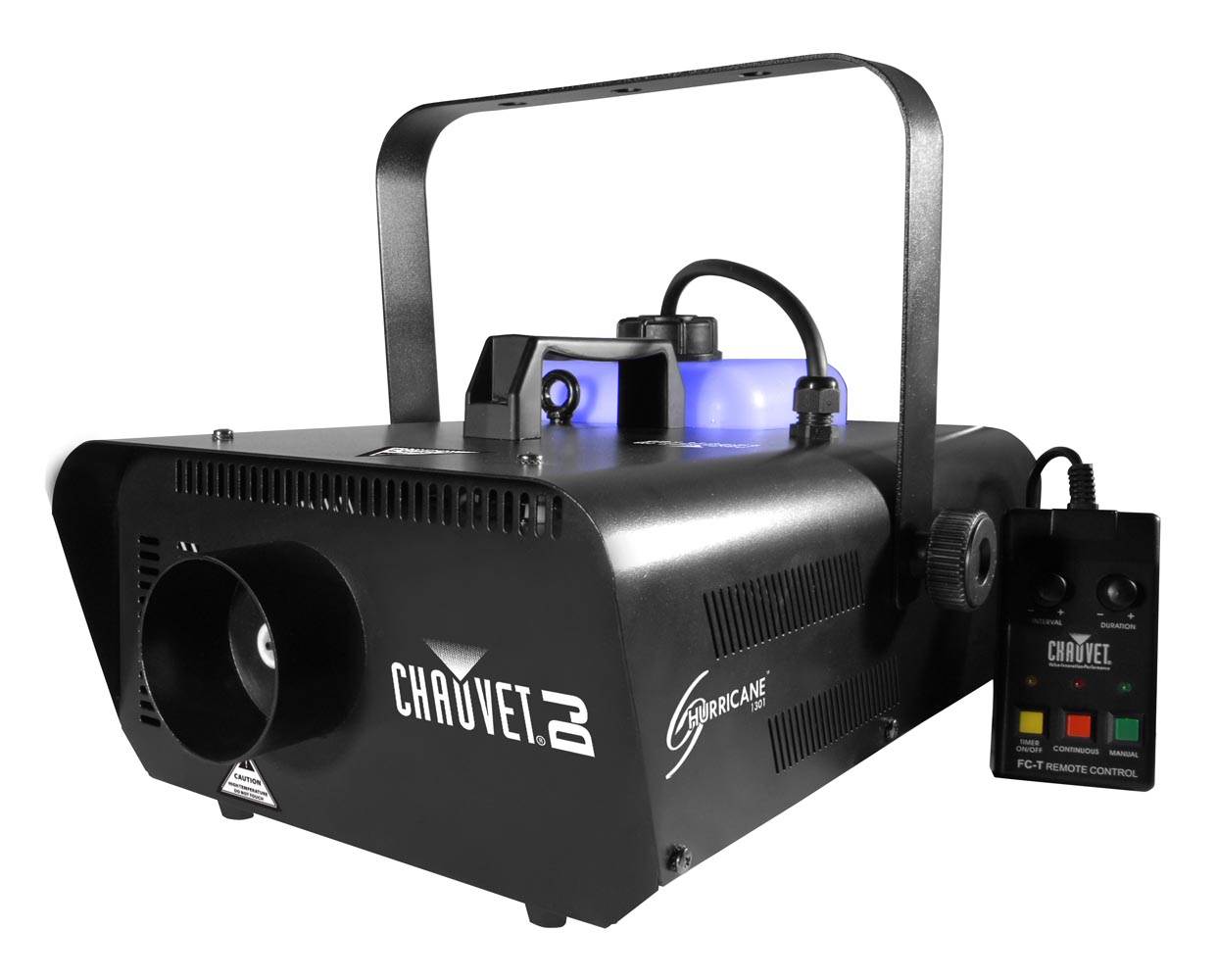 CHAUVET Hurricane H1301 Pro Fog/Smoke Machine + 1 Gallon FJU Fog Fluid & Remote - VMInnovations