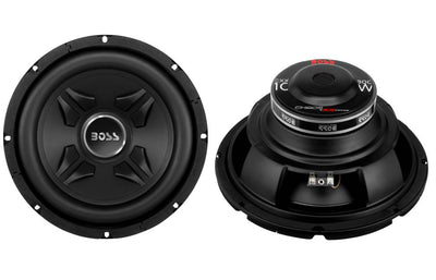2 Boss CXX10 10" 1600W Car Audio Power Subwoofer Sub & Mono Amplifier & Amp Kit