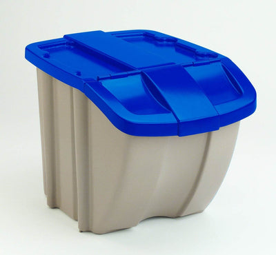 Suncast BH181812 Storage Taupe 18 Gallon Stacking Tote Bin - Missing Lid