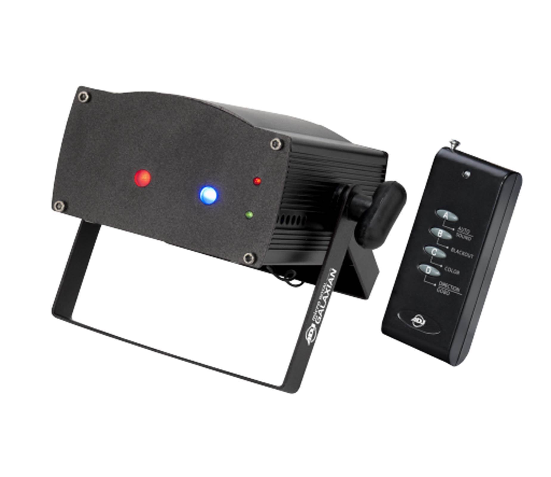 AMERICAN DJ Micro Royal Galaxian Red Blue Mini Laser Multi-Beam Light - Open Box