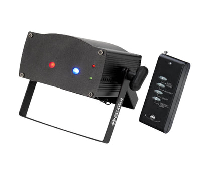 AMERICAN DJ Micro Royal Galaxian Red Blue Mini Laser Multi-Beam Light - Open Box