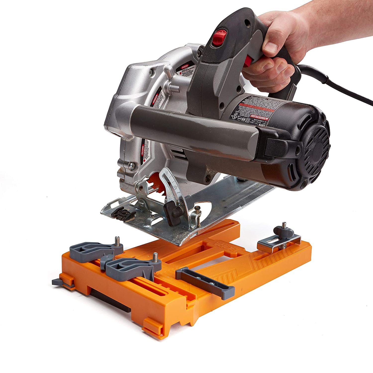 Bora Tool Circular Saw Sled Low Profile Clamp Edge Guide Plate, Orange(Open Box)
