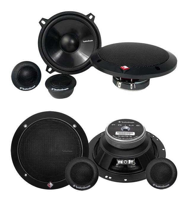 Rockford Fosgate R152-S 5.25" 80W + 2) R165-S 6.5" 80W Component Speakers