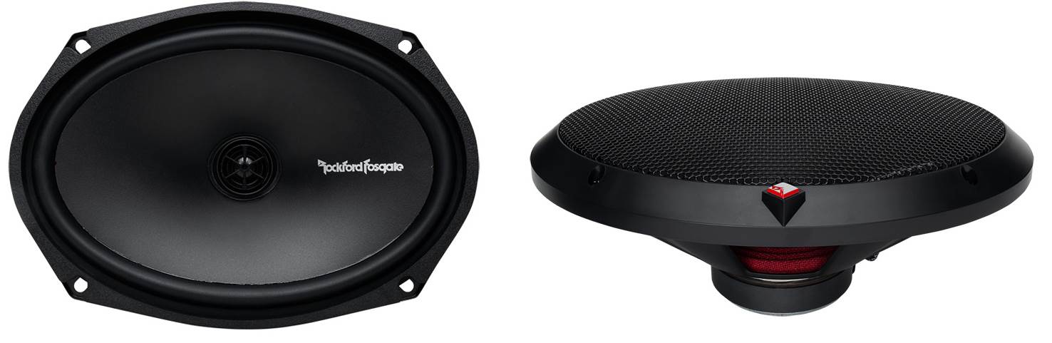 2) Rockford Fosgate R14X2 4" 60W + 2) R169X2 6x9" 130W 2-Way Car Audio Speakers