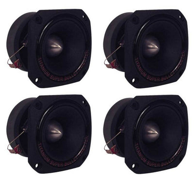 Pyramid TW44 1" 1200W Heavy Duty Titanium Dome Bullet Car Super Tweeters - VMInnovations