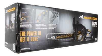 McCulloch CS340 16" Bar 34cc 2 Cycle Gas Powered Chain Saw Tree Chainsaw - Open