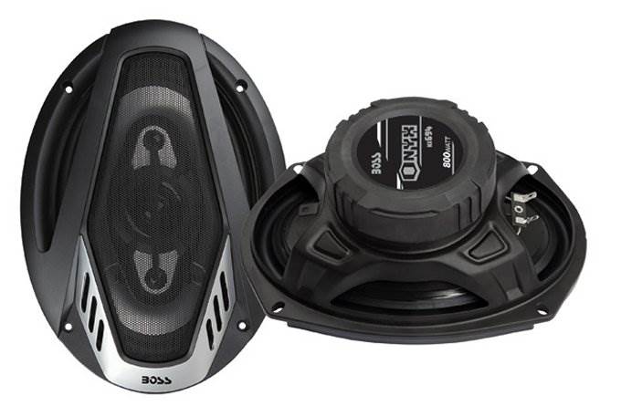 2) Boss NX524 5.25" 300W + 2) NX694 6x9" 800W 4-Way Car Audio Coaxial Speakers
