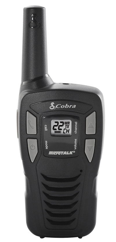 Cobra CXT145-2 MicroTalk 16 Mile Range 22 Channel 2 Way Walkie Talkie Radios