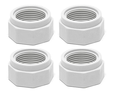 4) Polaris D15 Swimming Pool Cleaner 180 280 380 Feed Hose Nuts Part D-15, White