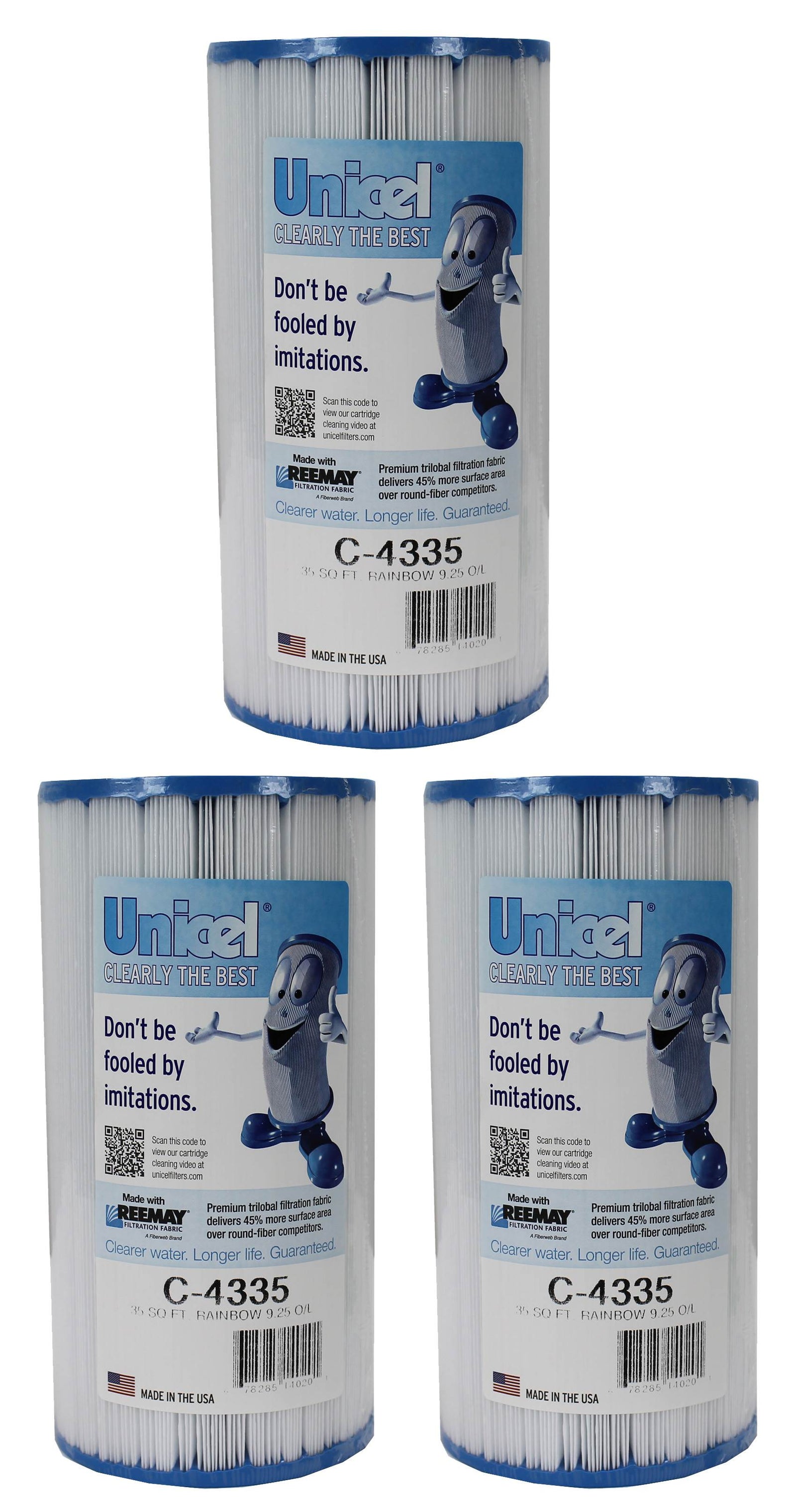 Unicel C-4335 Replacement 35 Sq Ft Pool Spa Filter Cartridge, 219 Pleats, 2 Pack - VMInnovations