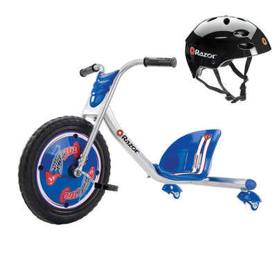 Razor Rip Rider 360 Drifting Ride-On Kids/Children Trike w/ Youth Sport Helmet