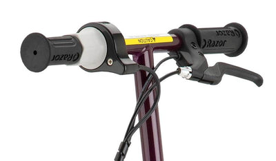 Razor E100 Kids Motorized 24V Electric Ride-On Scooter Includes a Helmet, Purple