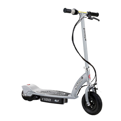 Razor E100 Kids Motorized 24V Electric Scooter with Helmet, Elbow & Knee Pads