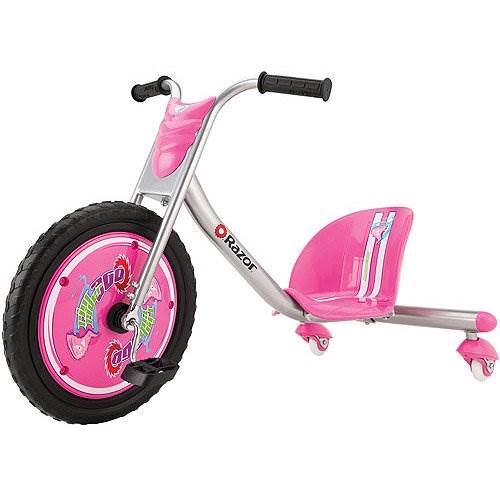 Razor Rip Rider 360 Drifting Ride-On Tricycle Trike & Youth Helmet (Pink)