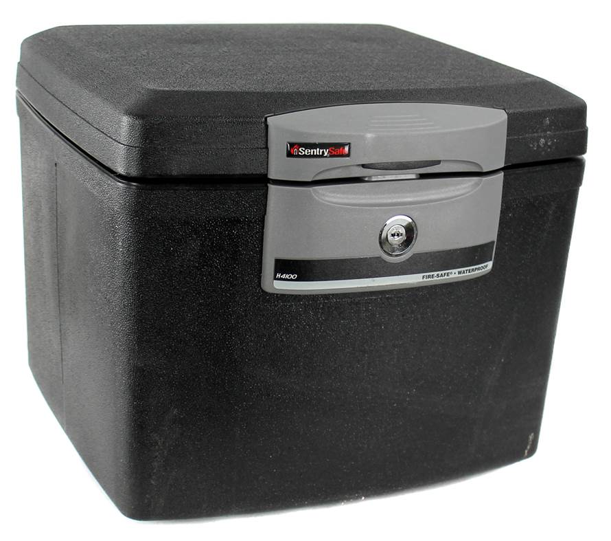 SentrySafe H4100 Fire/Waterproof Security File Office/Home Safe - Damaged