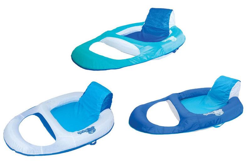 SwimWays Spring Float Recliner Floating Pool Lounge Chair (3-Pack) | 13018