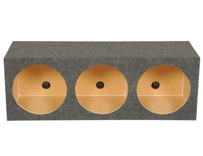 3) KICKER 10C124 12" 300W 4 Ohm Car Audio Subwoofer+Triple Sub Box Enclosure C12