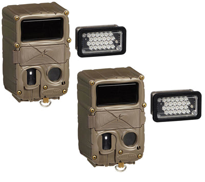 (2) CUDDEBACK C23 Black Flash No Glow & Long Range IR Trail Game Cameras | 20MP