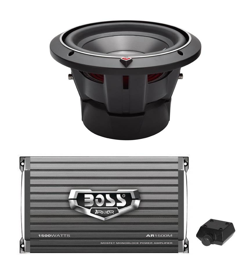 Rockford Fosgate 10" 1000W Car Audio Subwoofer and 1500W MONO Amplifier