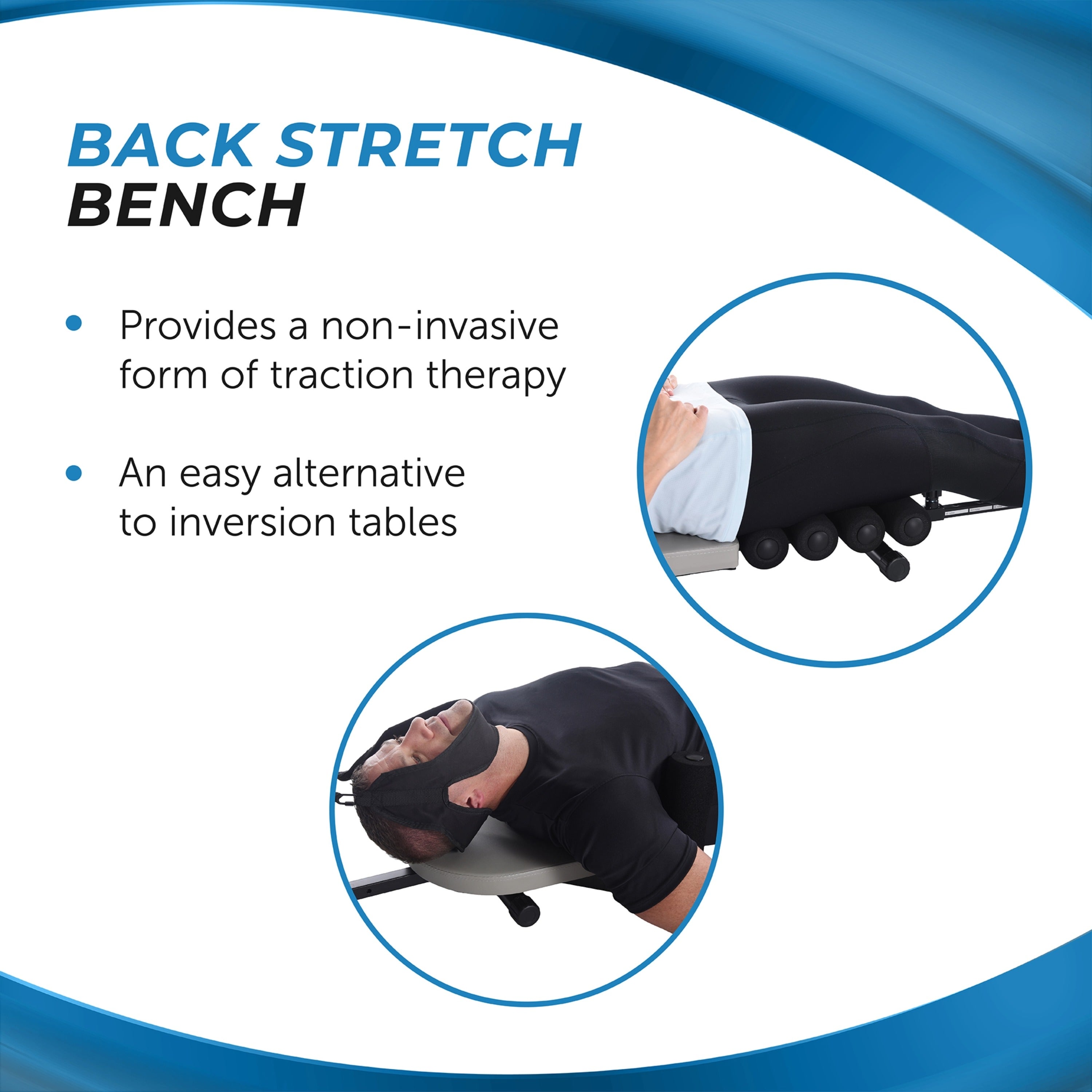 Stamina Products 55-1408 Inline Back Stretch Decompression Bench w/ Traction