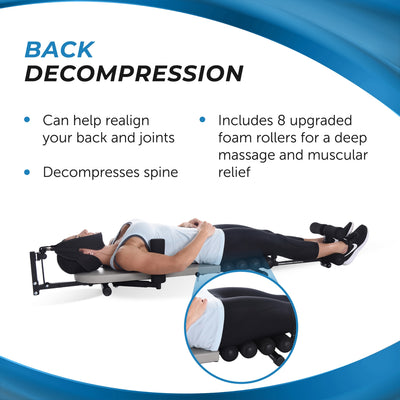 Stamina Products 55-1408 Inline Back Stretch Decompression Bench w/ Traction