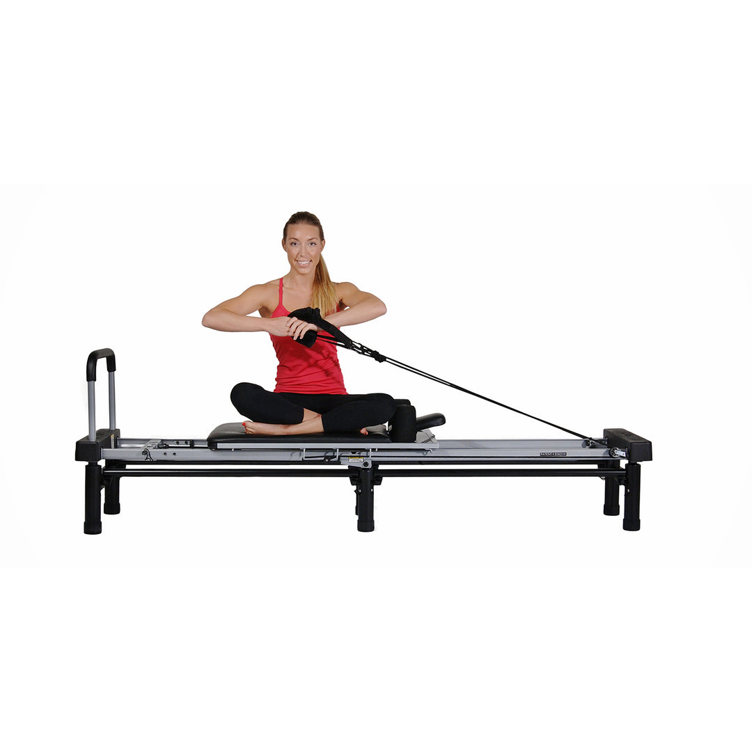 Stamina AeroPilates Reformer Board Whole Body Resistance Workout System, Black