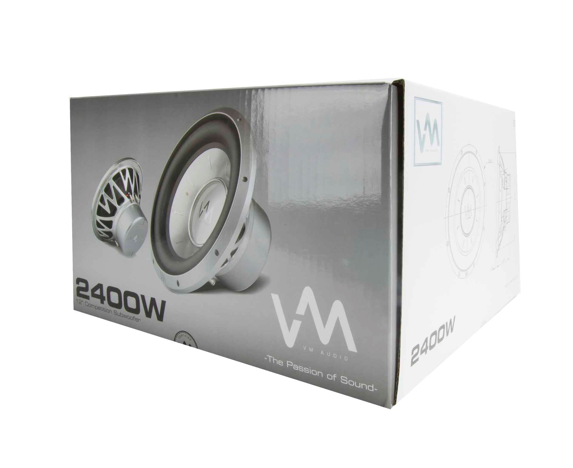 2) VM Audio Elux 12" Subs 4800W + Pyramid 3000W Amp + Wiring Kit + Capacitor