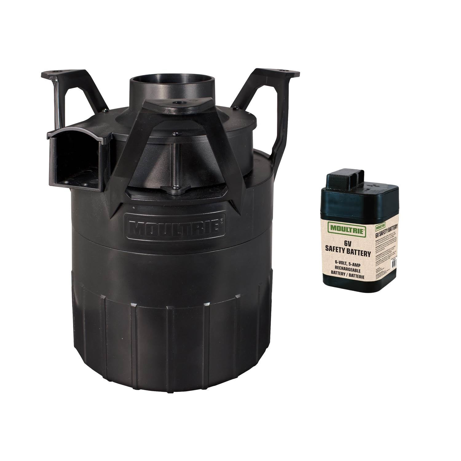 Moultrie Custom Run Time Directional Game Feeder Kit + 6 Volt Battery | MFH-DFK