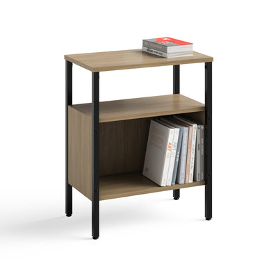 Safco Simple Storage Space Saving Compartment Organizer Display Stand, Neowalnut