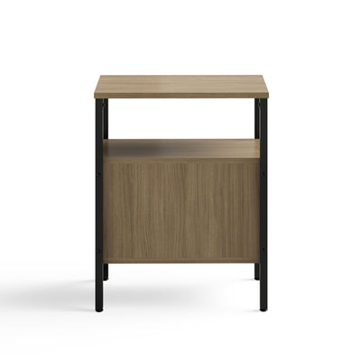 Safco Simple Storage Space Saving Compartment Organizer Display Stand, Neowalnut