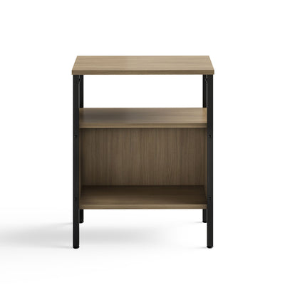 Safco Simple Storage Space Saving Compartment Organizer Display Stand, Neowalnut