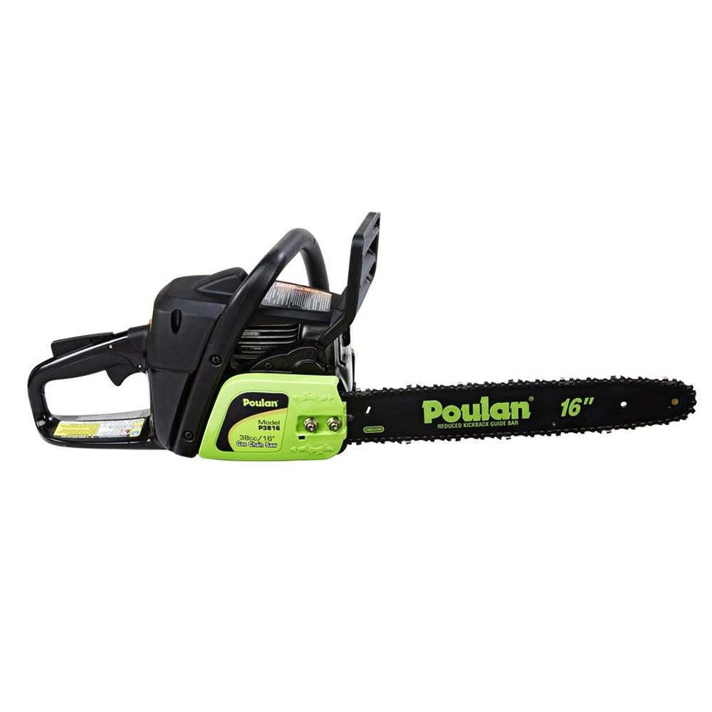 Poulan P3816 16" 38CC 2-Cycle Gas Powered Chain Saw Home/Tree Chainsaw (Used)