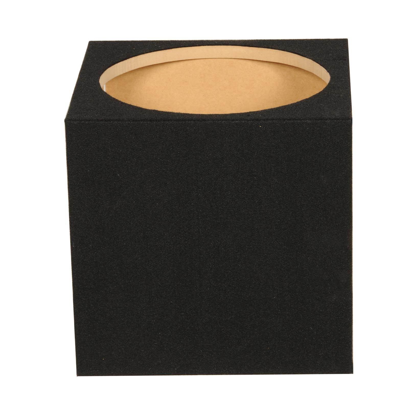 Q-POWER 10" Single Sealed Car Audio Subwoofer Enclosure 12 x 12 x 12 (Open Box)