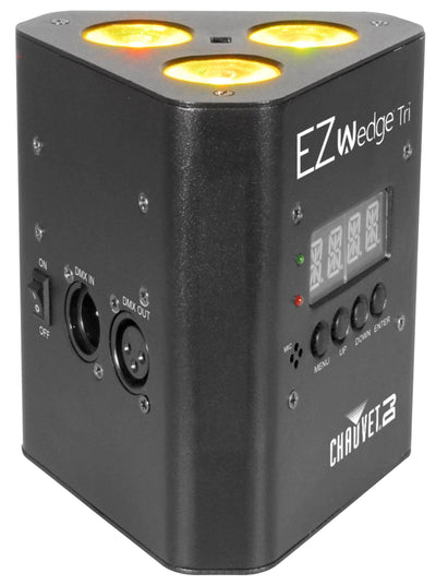 NEW! CHAUVET EZWedge Tri DJ Tri-Color Dimmable LED Light Effect w/ IRC Remote - VMInnovations