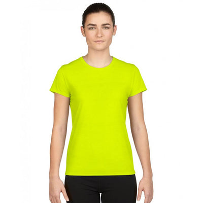 Gildan Missy Fit Womens Small Adult Short Sleeve T-Shirt, Yellow (4 Pack)