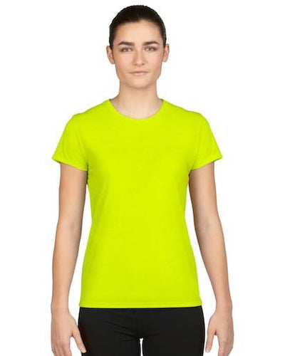 4 Pack New Gildan Missy Fit Womens XLarge XL Adult Short Sleeve T-Shirts Yellow