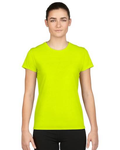 4 Pack New Gildan Missy Fit Womens XLarge XL Adult Short Sleeve T-Shirts Yellow