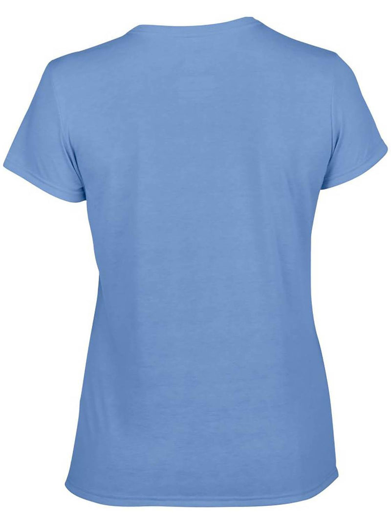 Gildan Missy Fit Womens XS Adult Short Sleeve T-Shirt, Carolina Blue (4 Pack)