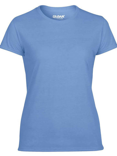 Gildan Missy Fit Womens Small Adult Short Sleeve T-Shirt, Carolina Blue (4 Pack)