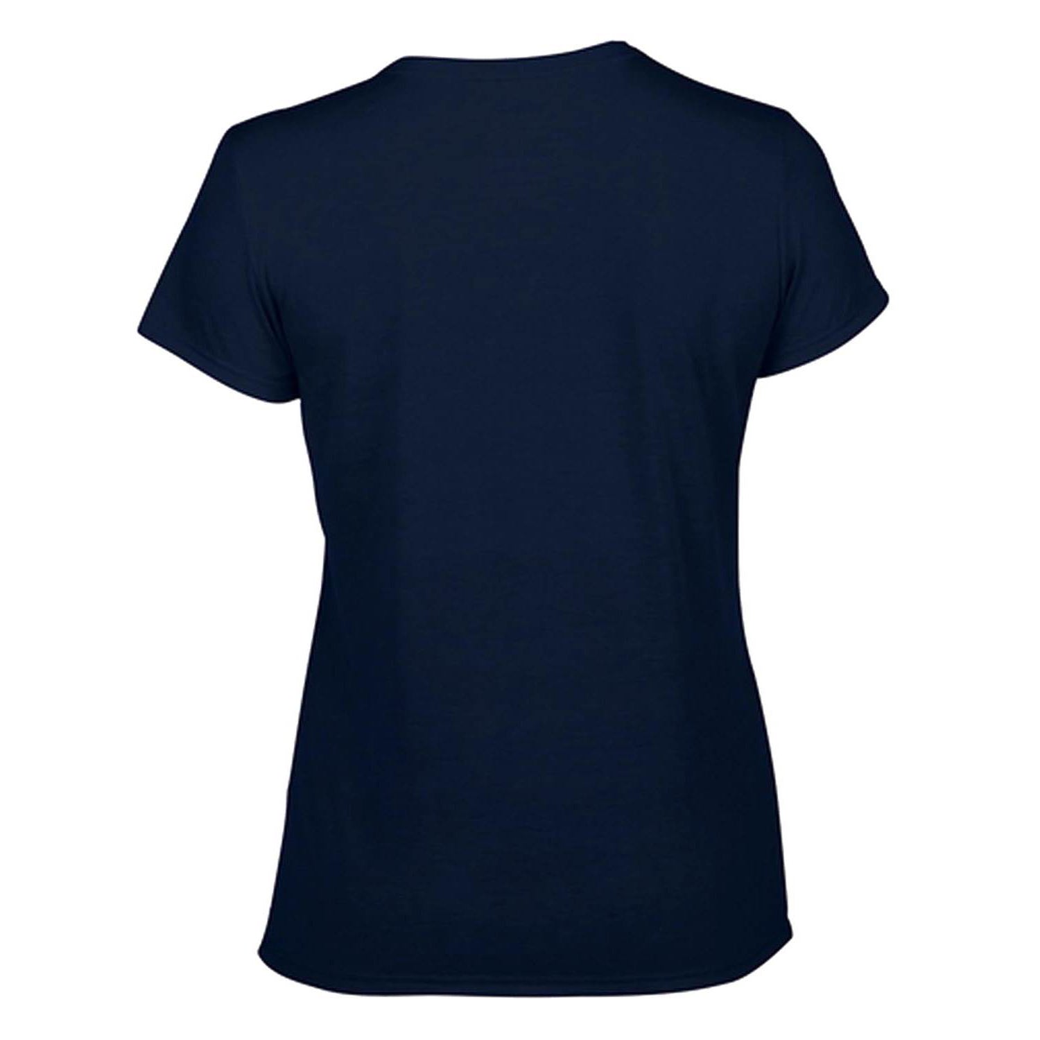 Gildan Missy Fit Women's Large Adult Short Sleeve T-Shirt, Navy (4 Pack) - VMInnovations