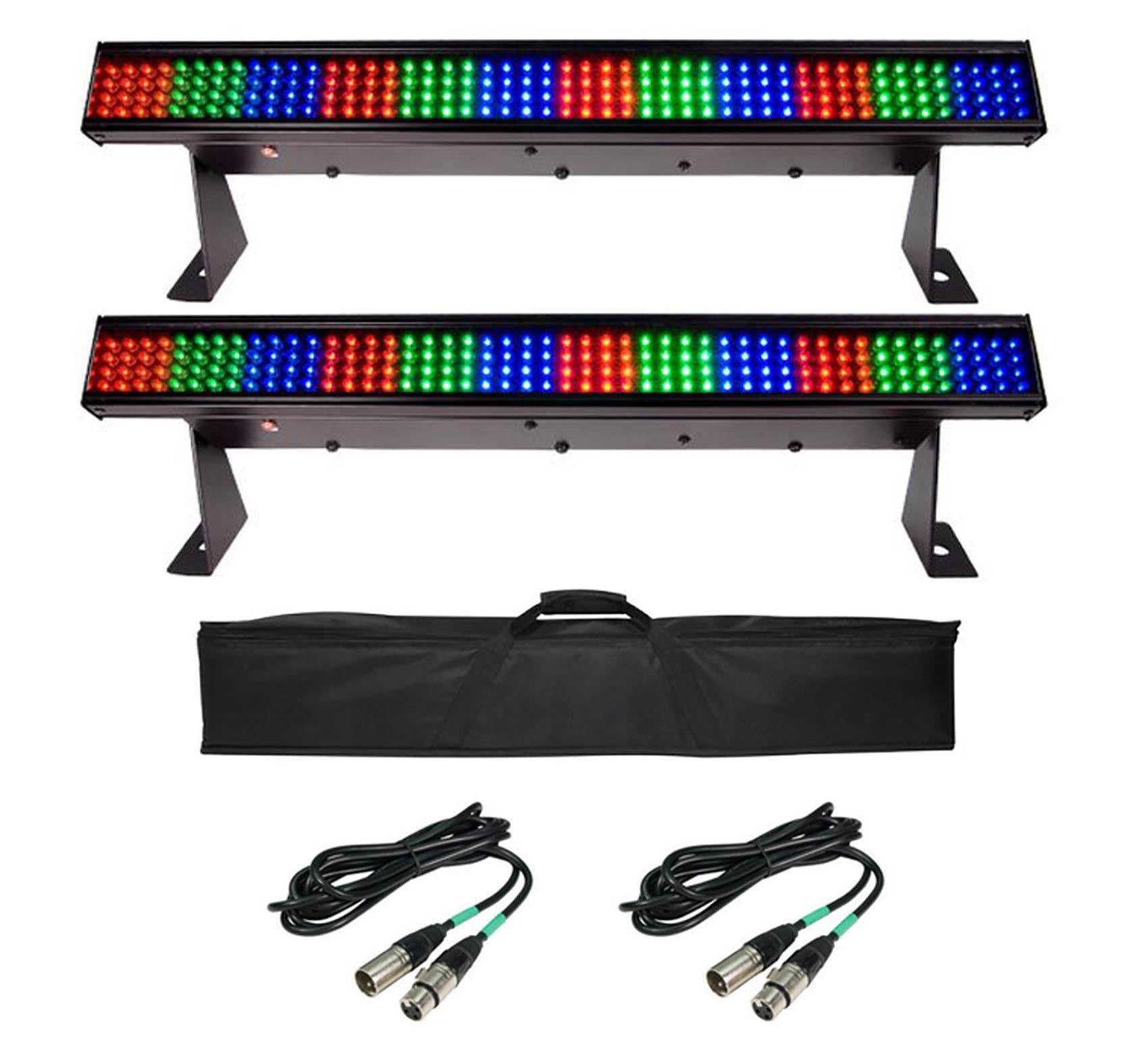 Chauvet DJ COLORSTRIP-MINI DMX Panel Light Bar Effects + Travel Bag & 10' Cables
