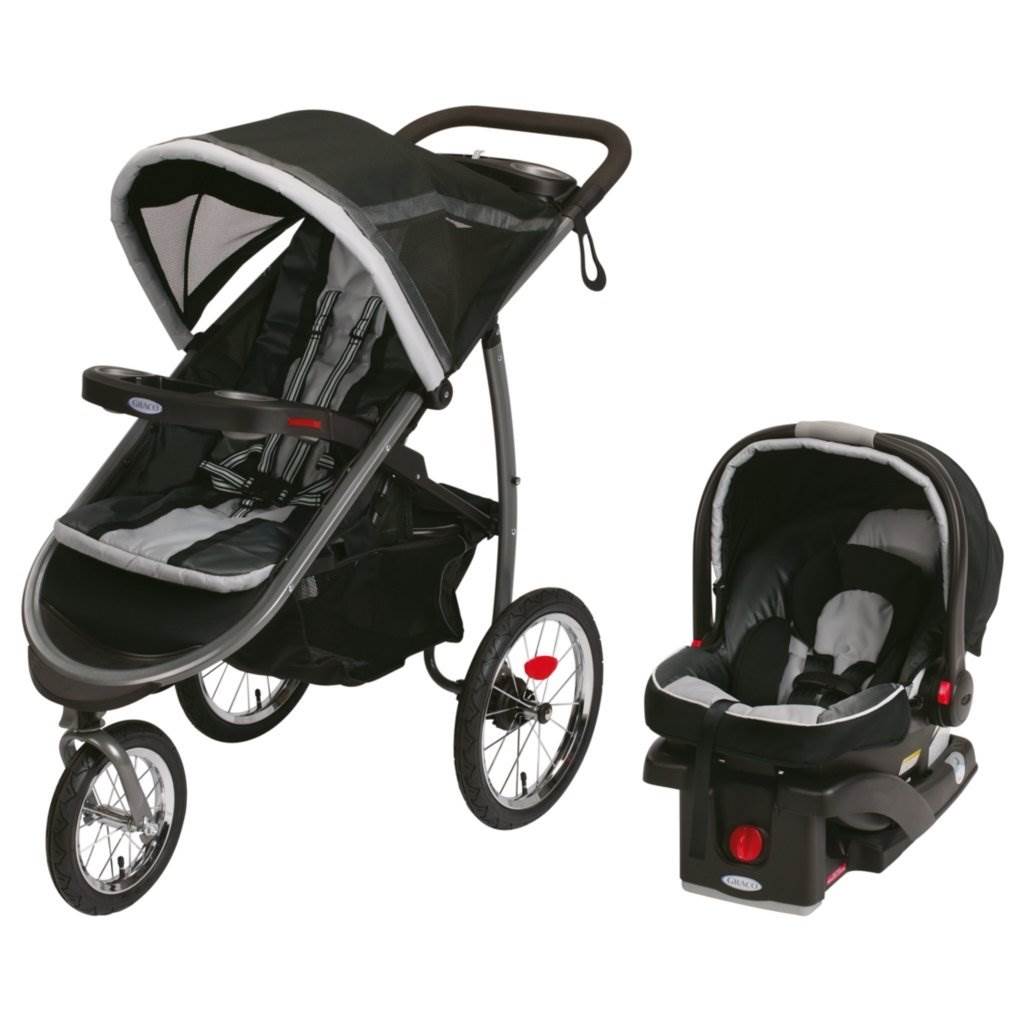 Graco FastAction Jogger Click Connect Travel System - Gotham 1934761 - Open Box