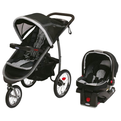 Graco FastAction Jogger Click Connect Travel System - Gotham 1934761 - Open Box