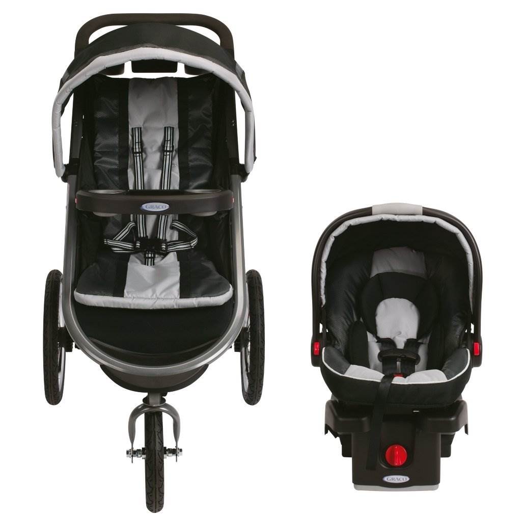 Graco FastAction Jogger Click Connect Travel System - Gotham 1934761 - Open Box