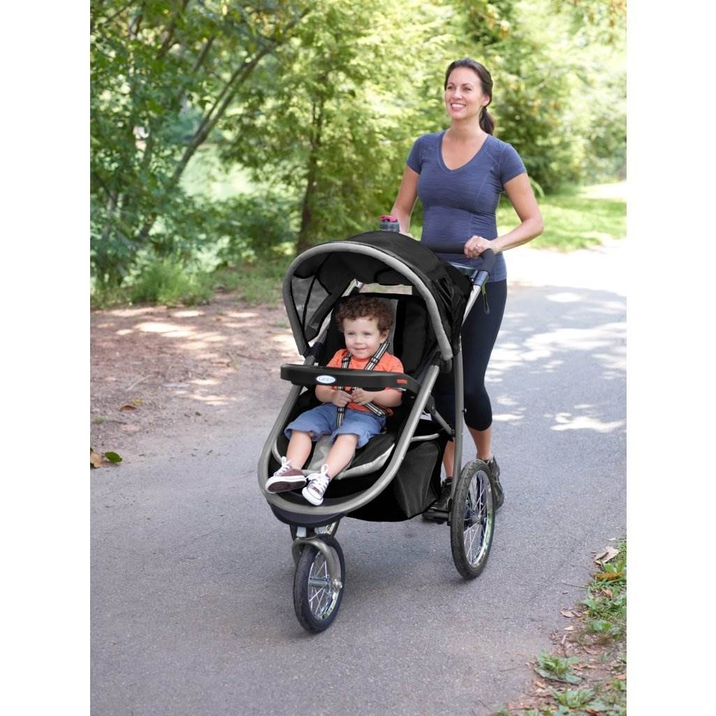 Graco FastAction Jogger Click Connect Travel System - Gotham 1934761 - Open Box