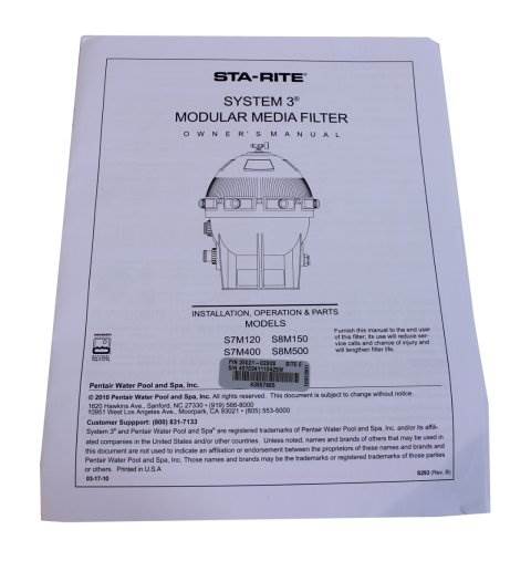 Sta-Rite 25021-0224S System 3 Small Inner Pool Replacement 21" Filter (Open Box)