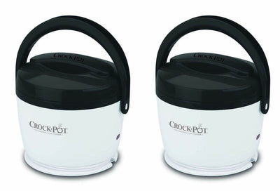 2) Crock-Pot SCCPLC200-G-NP Portable Lunch Crock Slow Cooker Food Warmers 20 oz.